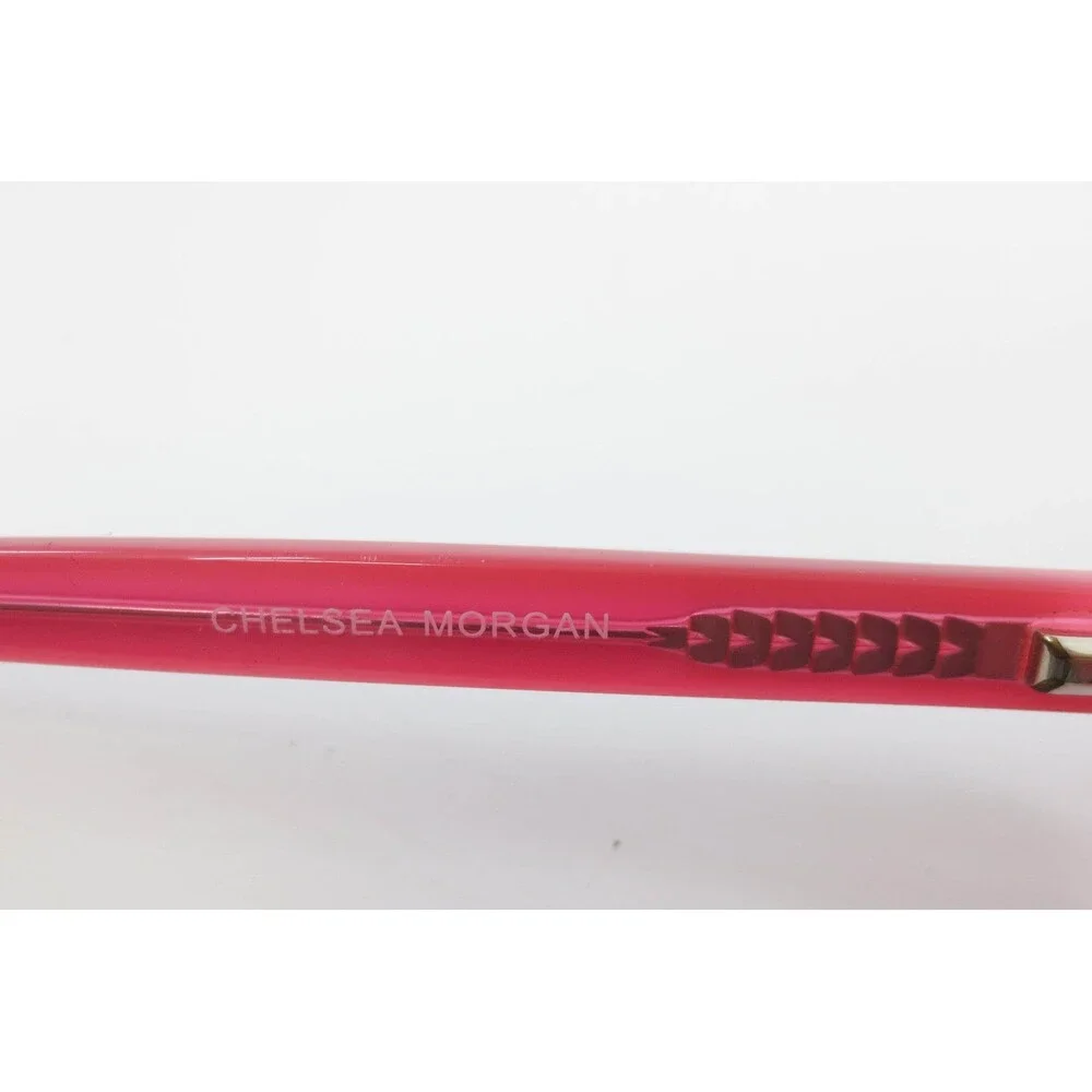 Chelsea Morgan CM 7007 BK/PK Black Pink Rectangular Eyeglass Frames 52-16-140